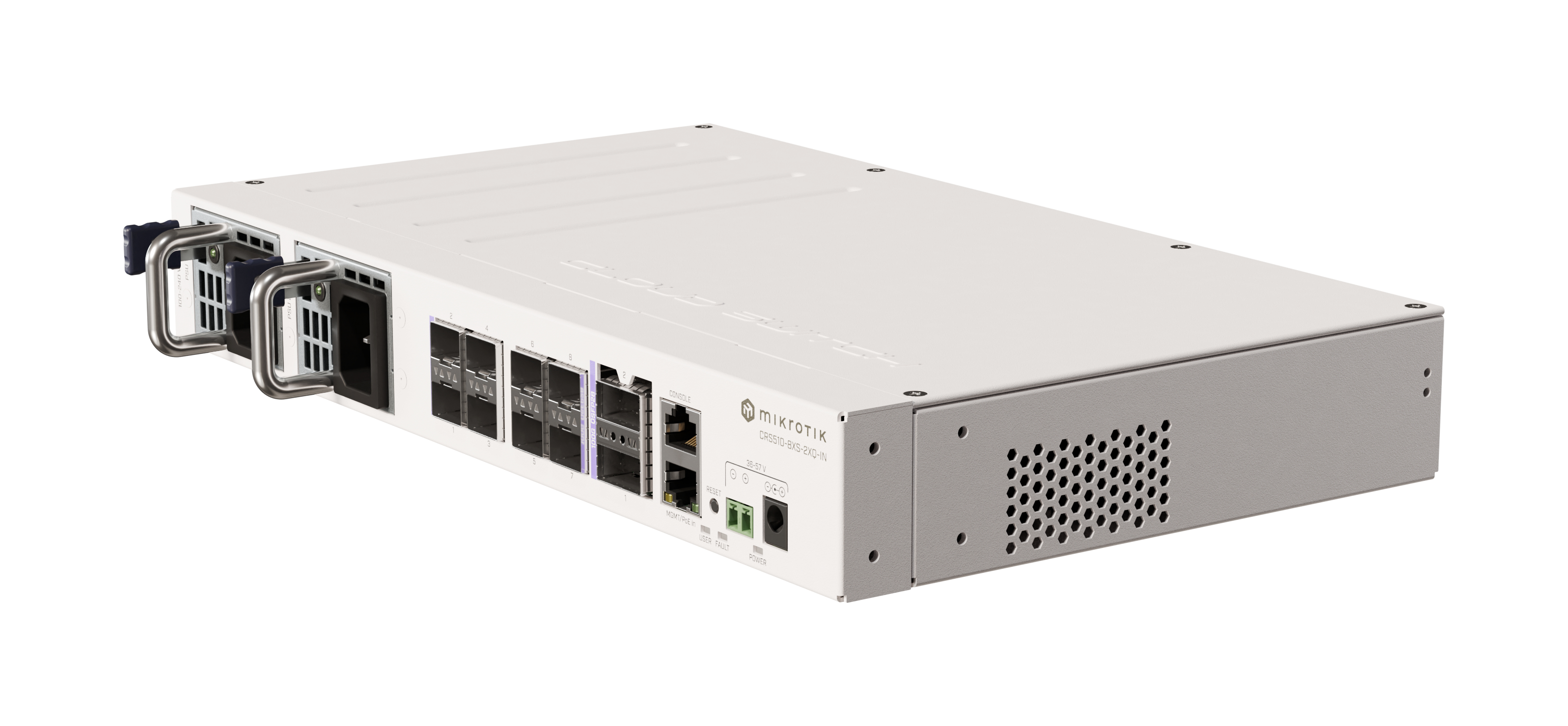 MikroTik CRS510-8XS-2XQ-IN - Switch - 8 x 25 Gigabit SFP28 + 2 x 100 Gigabit QSFP28, Ansicht 2