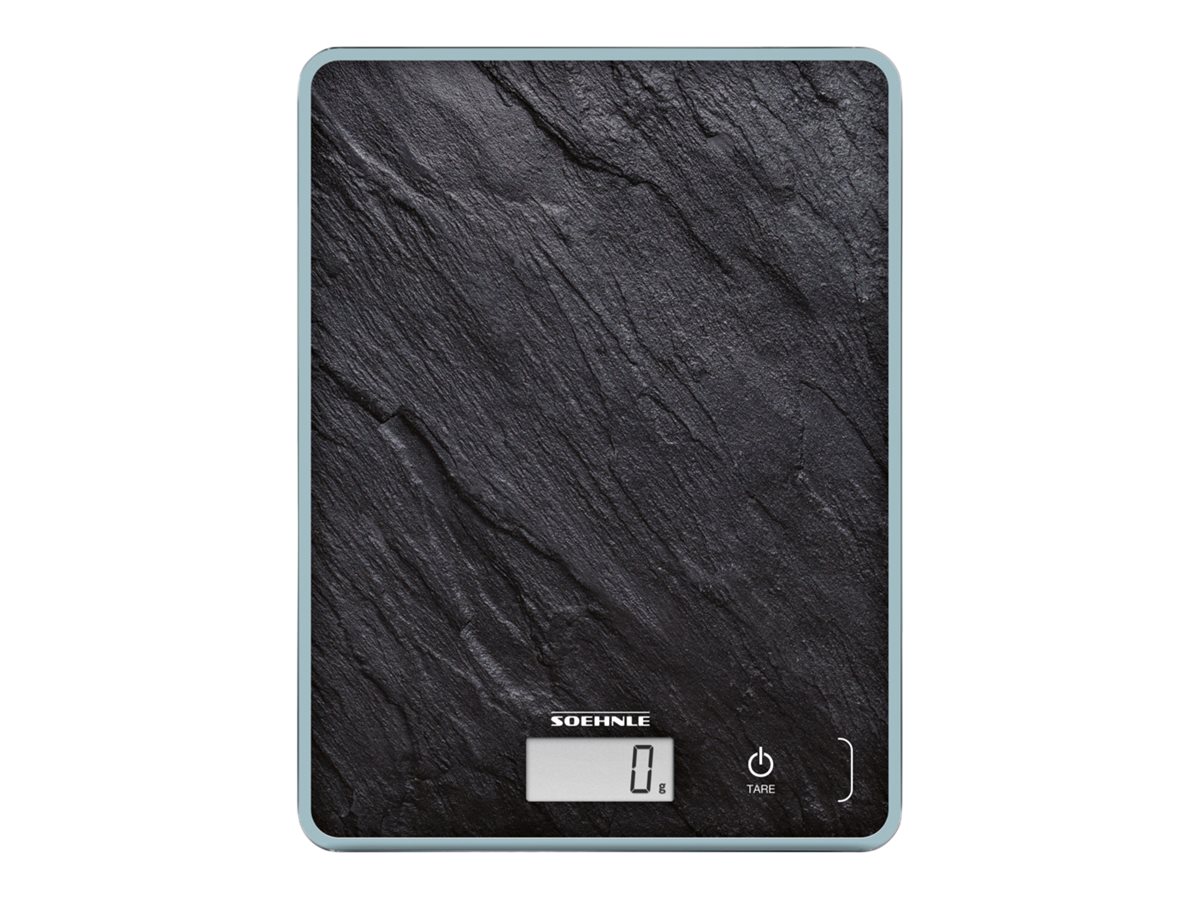 Soehnle Page Compact 300 - Elektronische Küchenwaage - 5 kg - 1 g - Schwarz - Glas - Arbeitsplatte, Ansicht 3