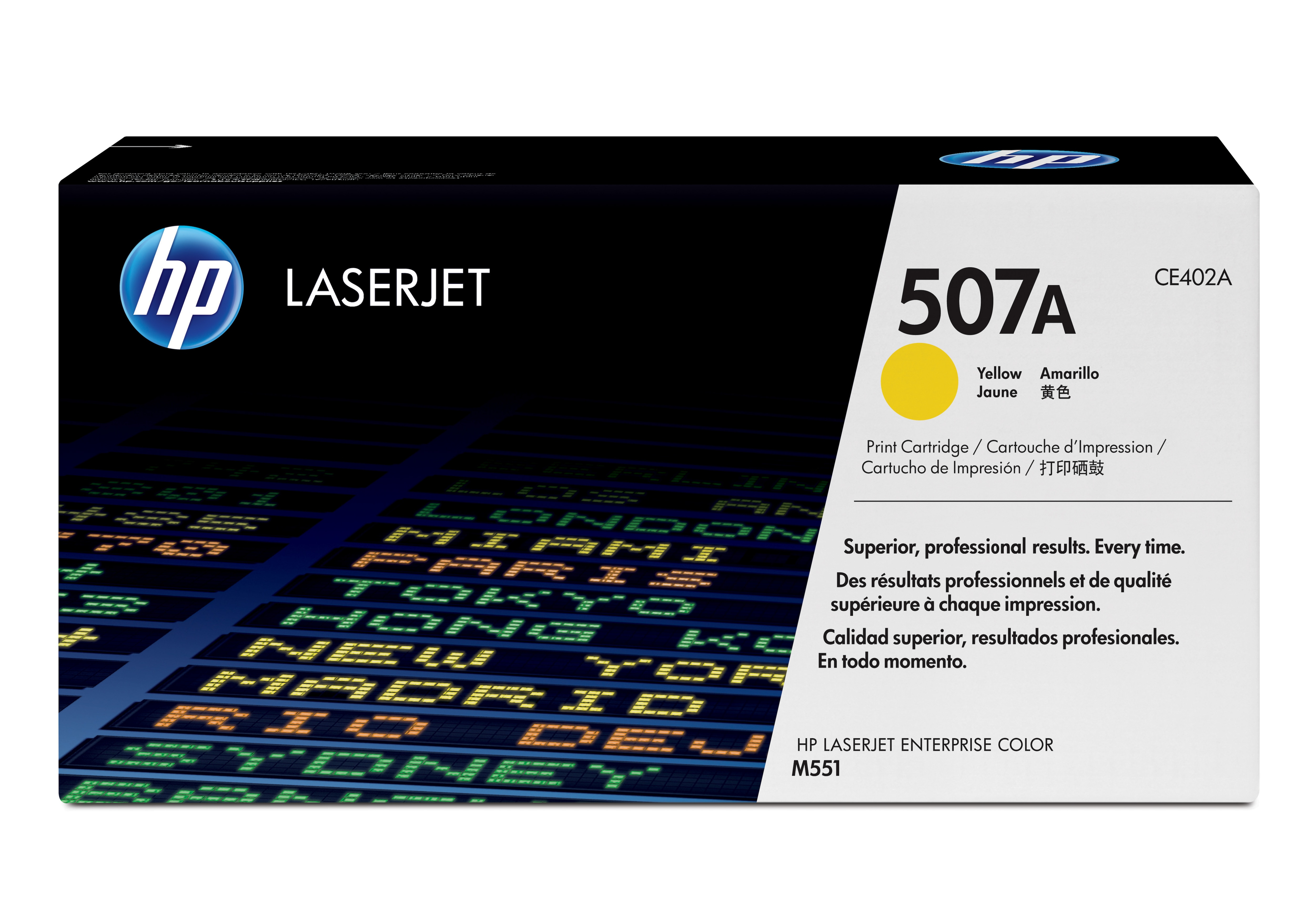 HP 507A Gelb Original LaserJet Tonerkartusche, 6000 Seiten, Gelb, 1 Stück(e)