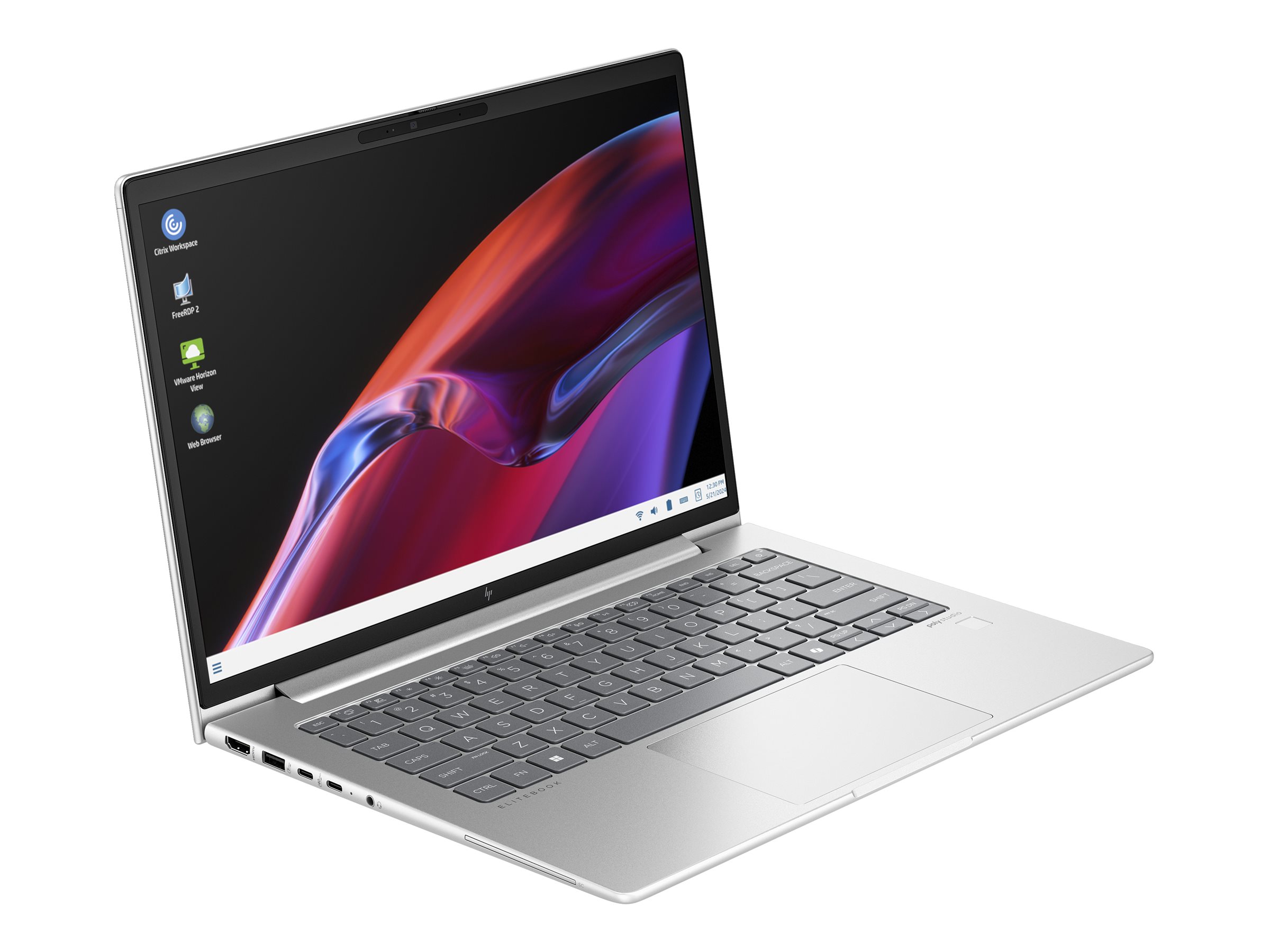 HP Elite Mobile Thin Client mt645 G8 - 180°-Scharnierdesign - AMD Ryzen 5 7535U  2.9 GHz - Win 10 IoT Enterprise 2021 LTSC - Radeon 660M - 16 GB RAM - 256 GB SSD NVMe - 35.56 cm (14)