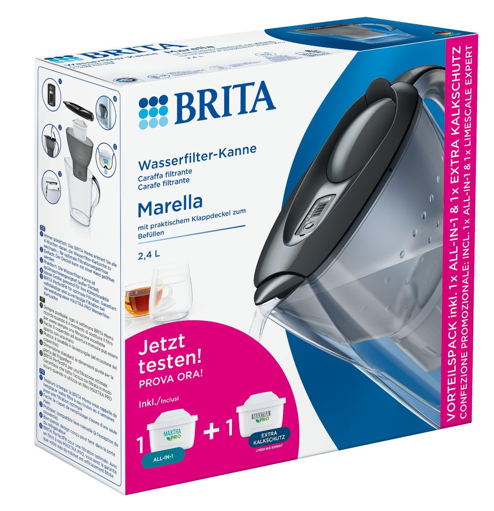 BRITA Wasserfilter-Kanne+MAXTRA+Kalksc Marella graphit+MAX+, Ansicht 3