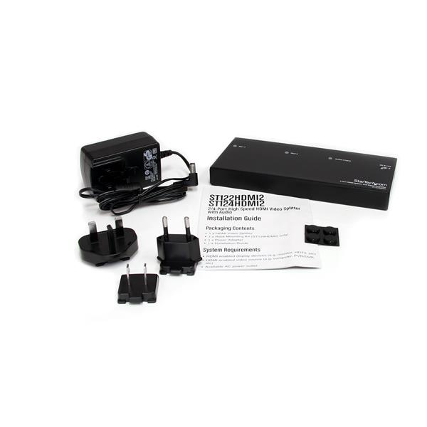 StarTech.com HDMI Splitter 1 In 2 Out - 1080p - 2 Port - Signal Amplifier - Rugged - HDMI Multi Port, Ansicht 2