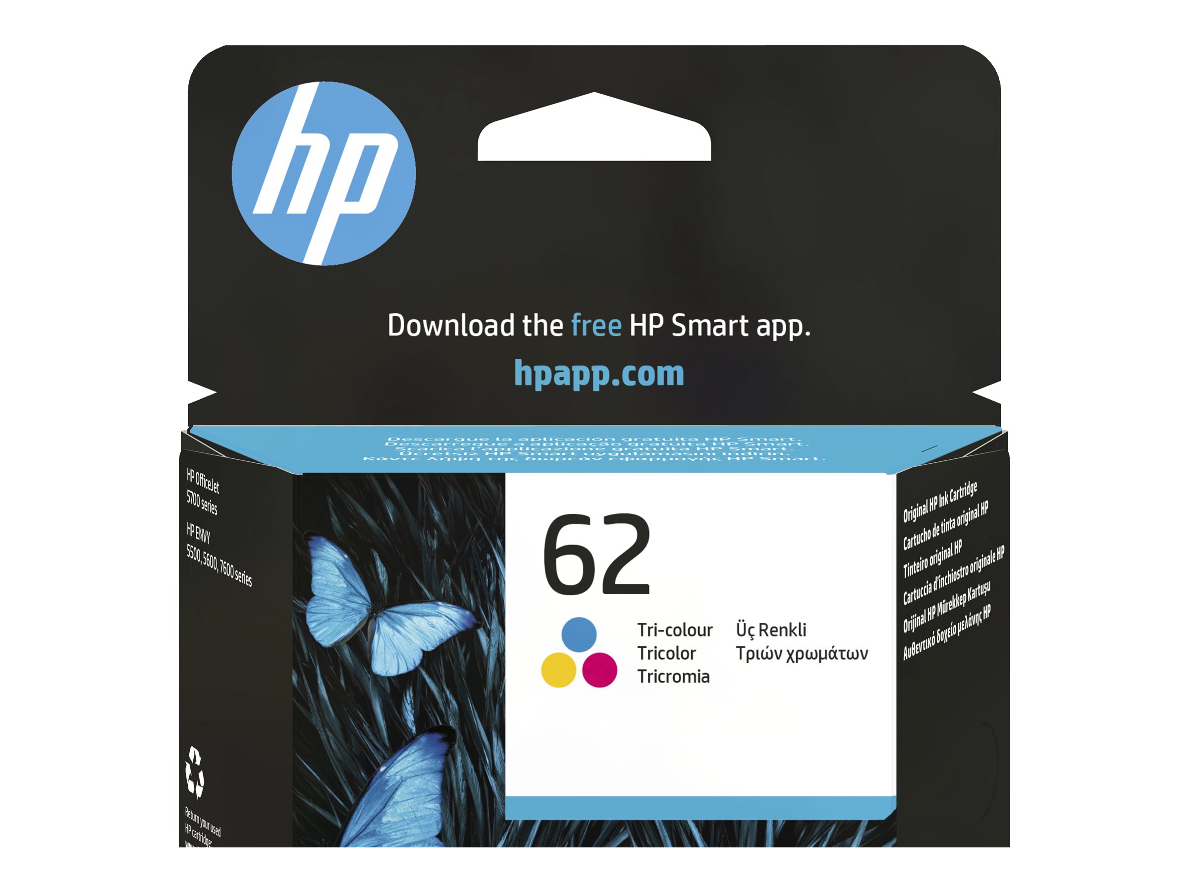 HP 62 - 4.5 ml - Farbe (Cyan, Magenta, Gelb)