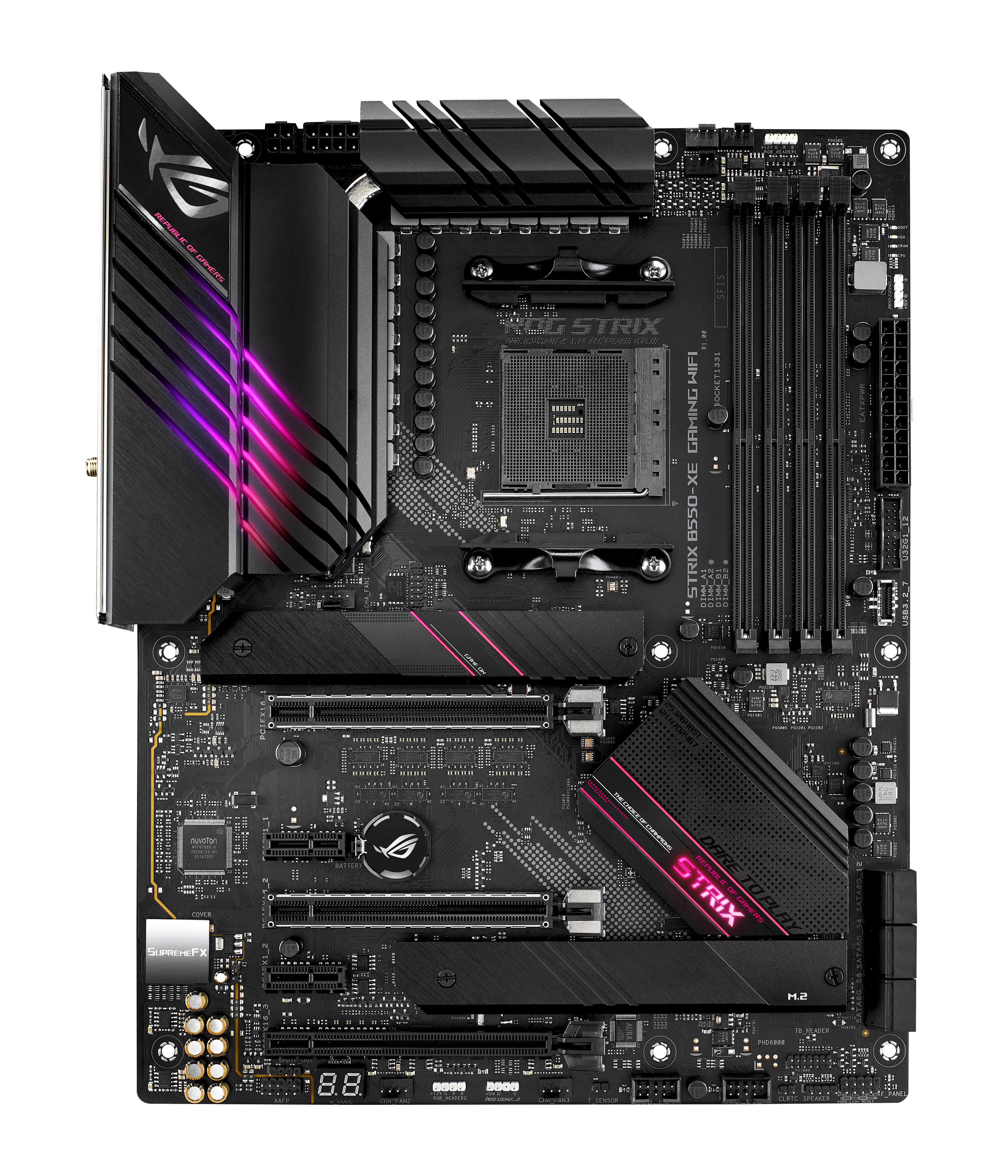 ASUS ROG STRIX B550-XE GAMING WIFI - AMD - AMD Ryzen 3,AMD Ryzen 5 - DDR4-SDRAM - DIMM - 3866,4000,4133,4266,4400,4600,4