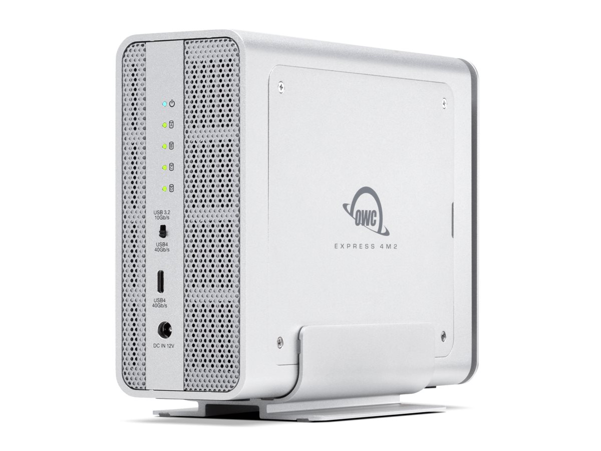 OWC Express 4M2 USB4 40Gb/s -Speichergehäuse mit vier Steckplätzen für NVMe M.2, Ansicht 4