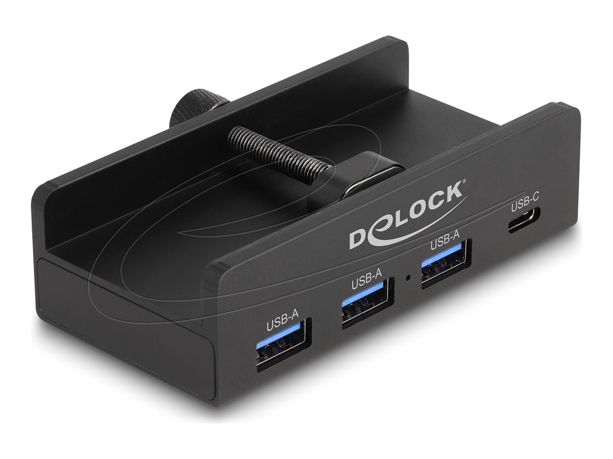 Delock Hub - 5 Gbps 4 port with locking screw