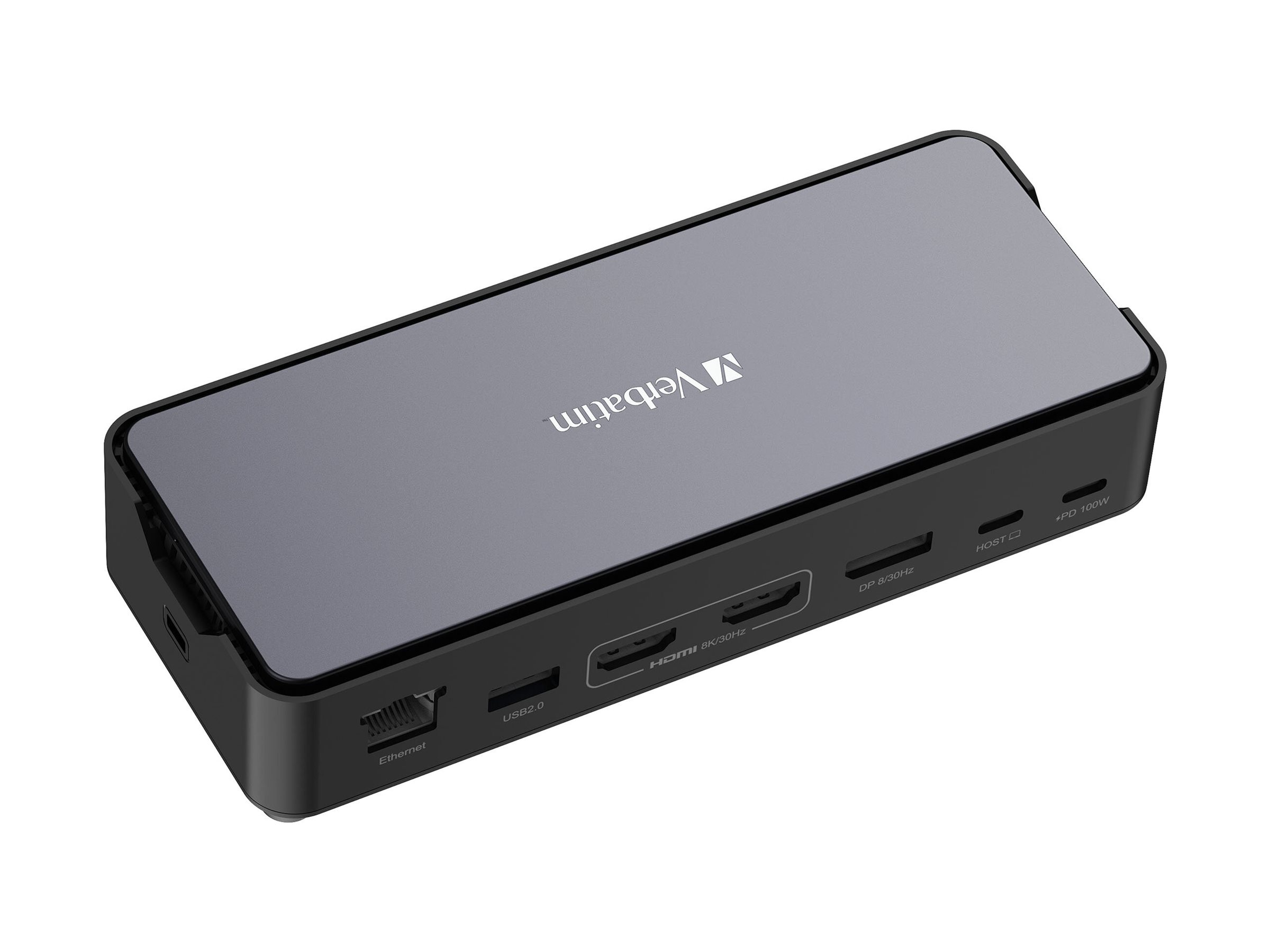Verbatim USB-C Pro Dockingstation CDS-15SSD mit HDMI/4K/SSD 256GB/RJ45/USB-A, Ansicht 3