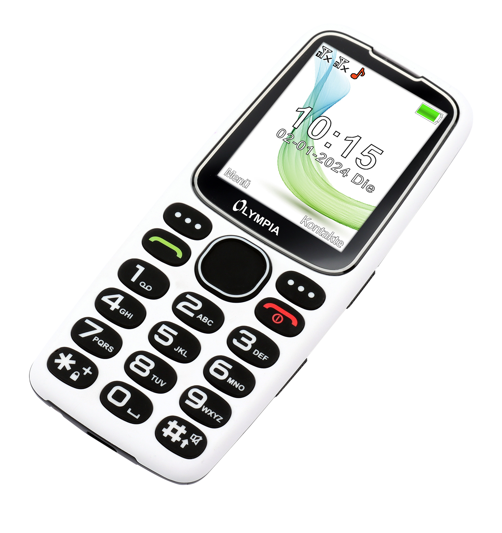 Olympia Mobiltelefon Star weiß, Ansicht 2