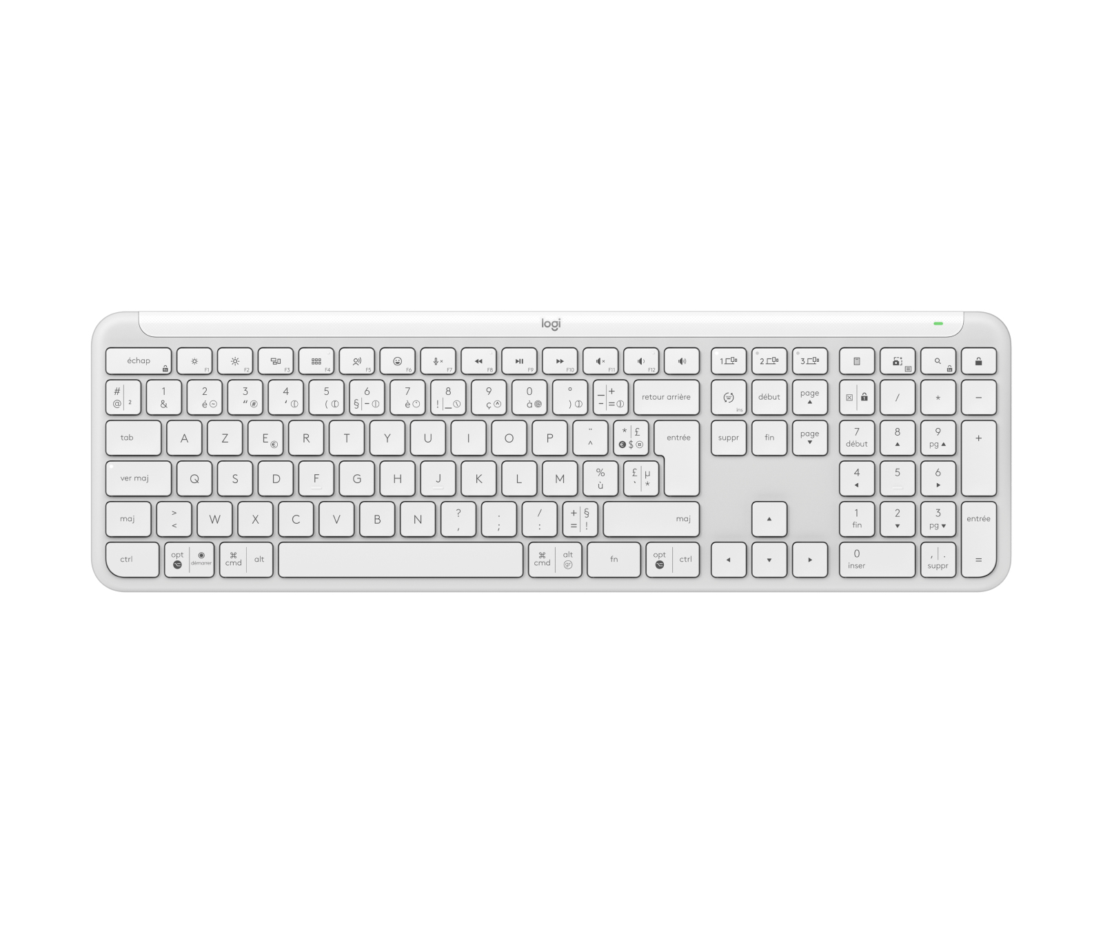 Logitech Signature Slim K950 - Tastatur - 100% - TL: Französisch, AZERTY, Ansicht 3