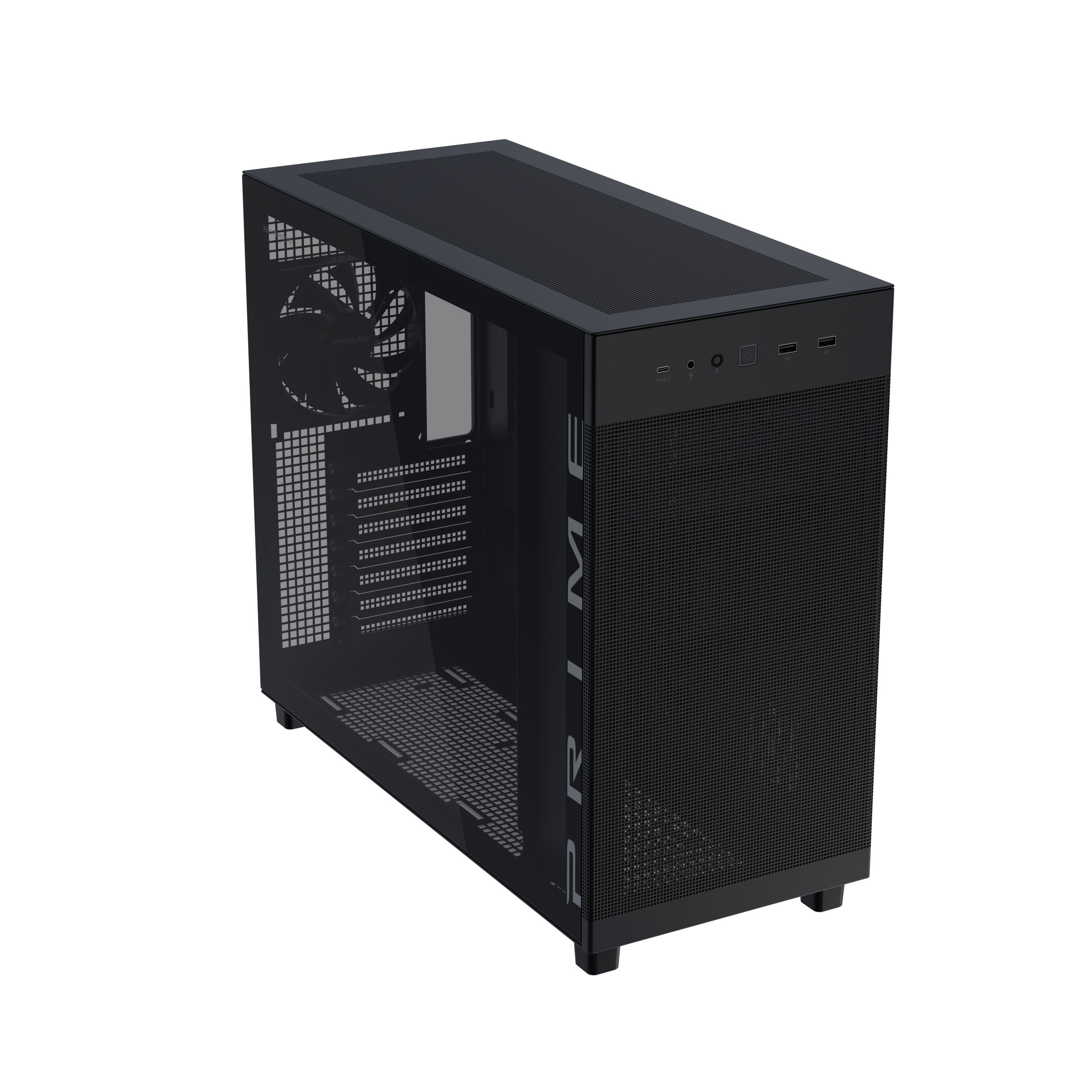 ASUS Geh Prime Ap303 Tg Black - Midi/Minitower - ATX, Ansicht 4