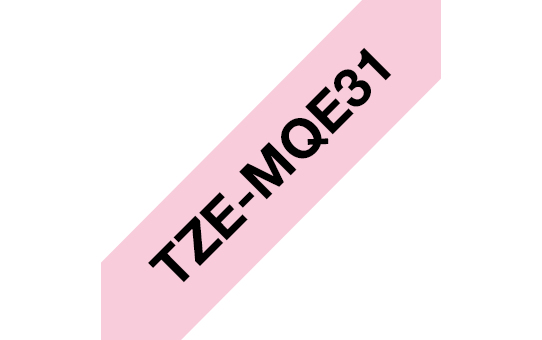 Brother TZe-MQE31 - Schwarz auf Pastellrosa - Rolle (1,2 cm x 8 m), Ansicht 4