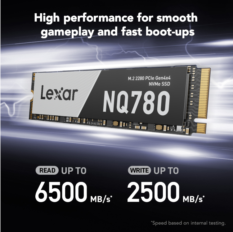 Lexar NQ780 - SSD - 1 TB - intern - M.2 2280 - PCIe 4.0 x4 (NVMe), Ansicht 2