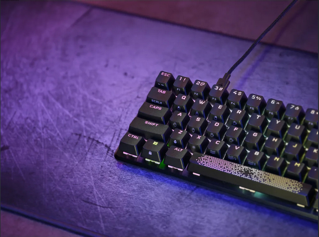 Corsair K65 PRO RGB MINI - Tastatur - Hintergrundbeleuchtung - TL: Deutsch, QWERTZ, Ansicht 2