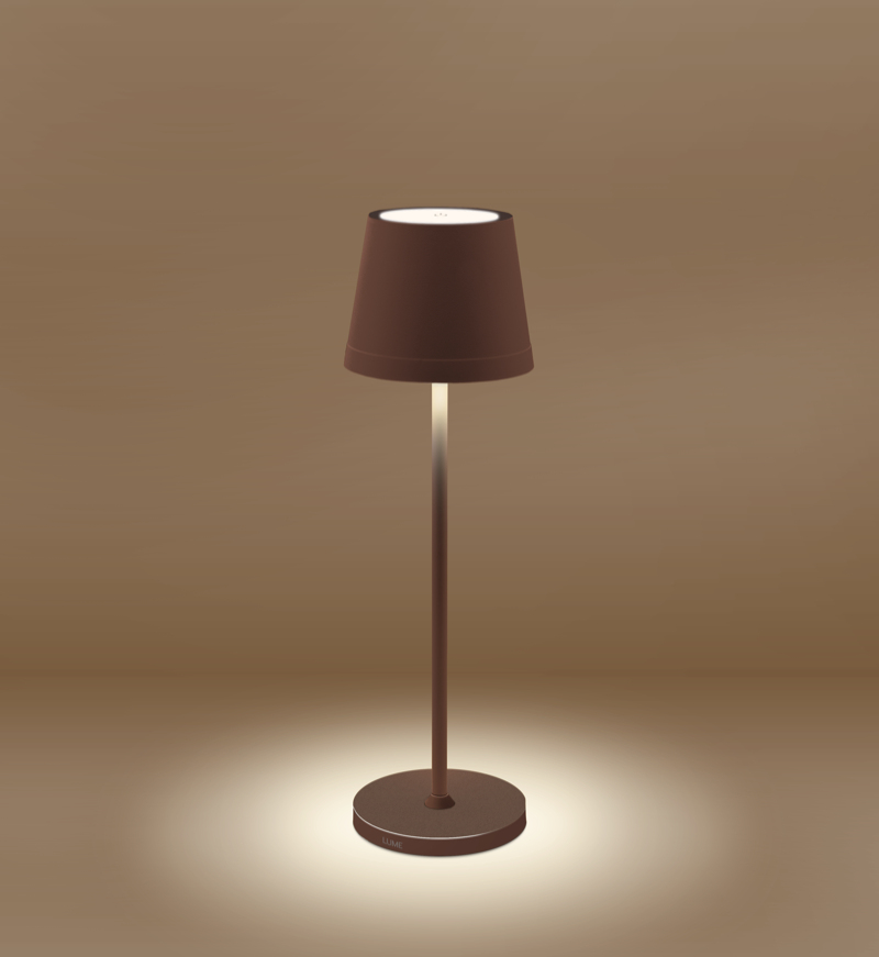 Century LED Tischlampe LUME Plus corten 2W 2700K Dimm. IP54, Ansicht 2