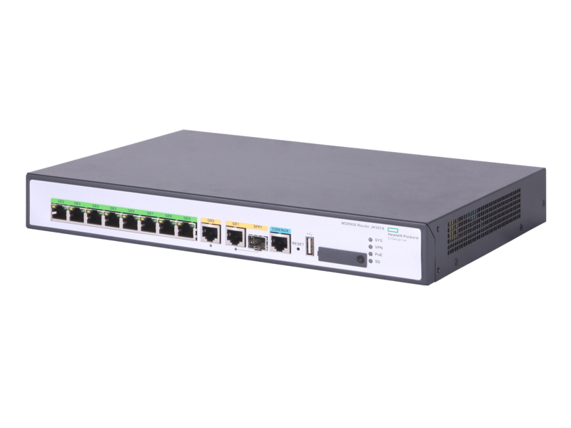 HPE FlexNetwork MSR958 PoE - Router - 8-Port-Switch