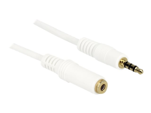 Delock Audioverlängerungskabel - mini-phone stereo 3.5 mm weiblich zu mini-phone stereo 3.5 mm männlich