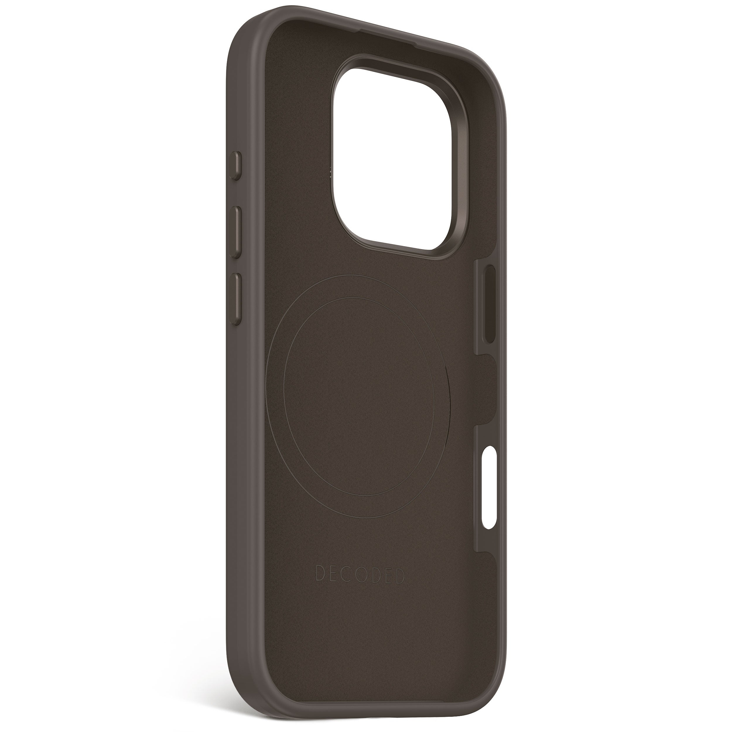 Decoded AntiMicrobial Silicone Backcover iPhone 16 Pro Black, Ansicht 3