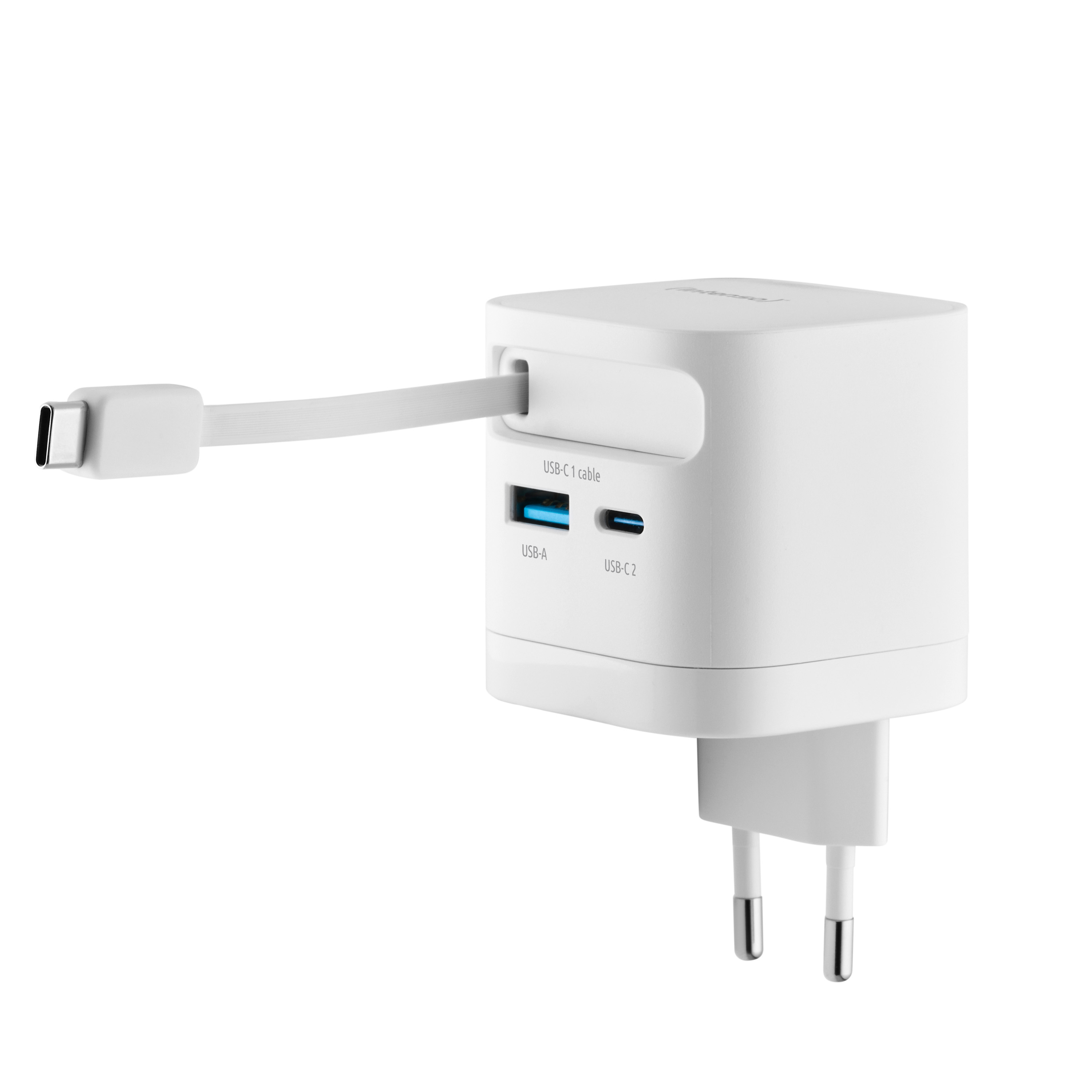 Intenso Compact Fast Charger 65W USB-C/USB-A White, Ansicht 4