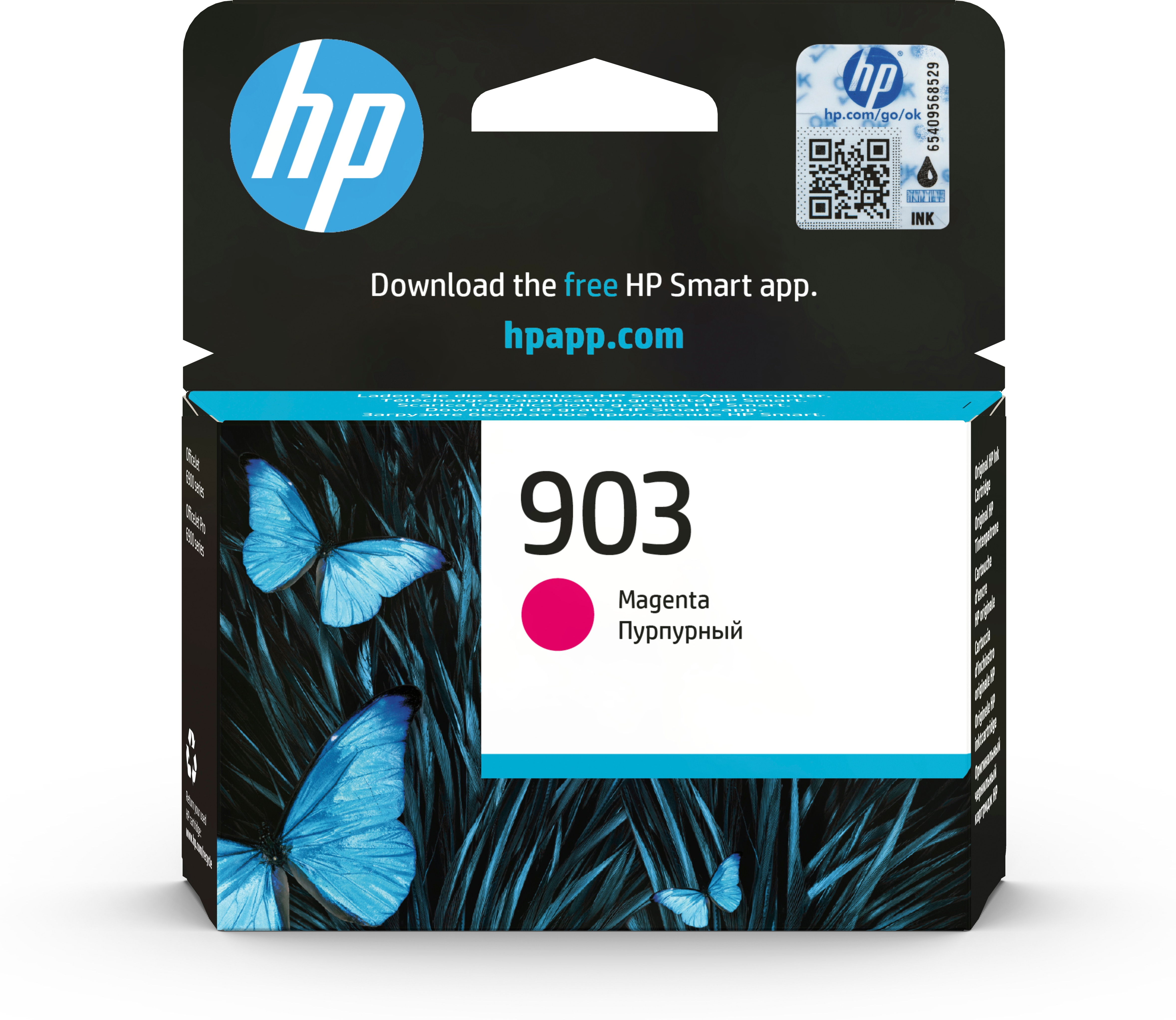 HP 903 Magenta Original Tintenpatrone, Standardertrag, Magenta, Tinte auf Pigmentbasis, 4 ml, 1 Stück(e), 315 Seiten