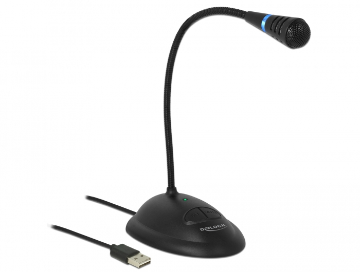 Delock Mikrofon - USB - Schwarz, Ansicht 2