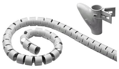 MicroConnect Kabel - Organizer - 2.5 m - Grau, Ansicht 2