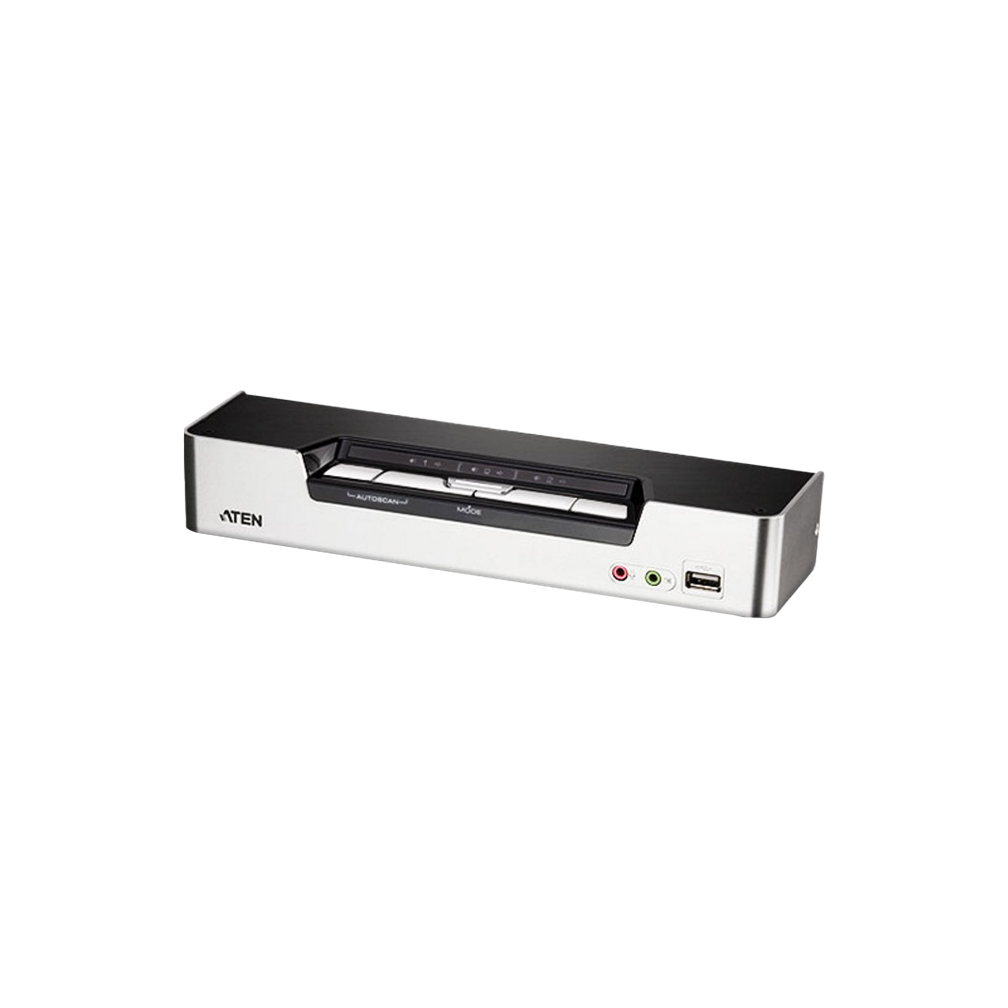 ATEN CS1794 Tastatur/Video/Maus (KVM)-Switch Silber