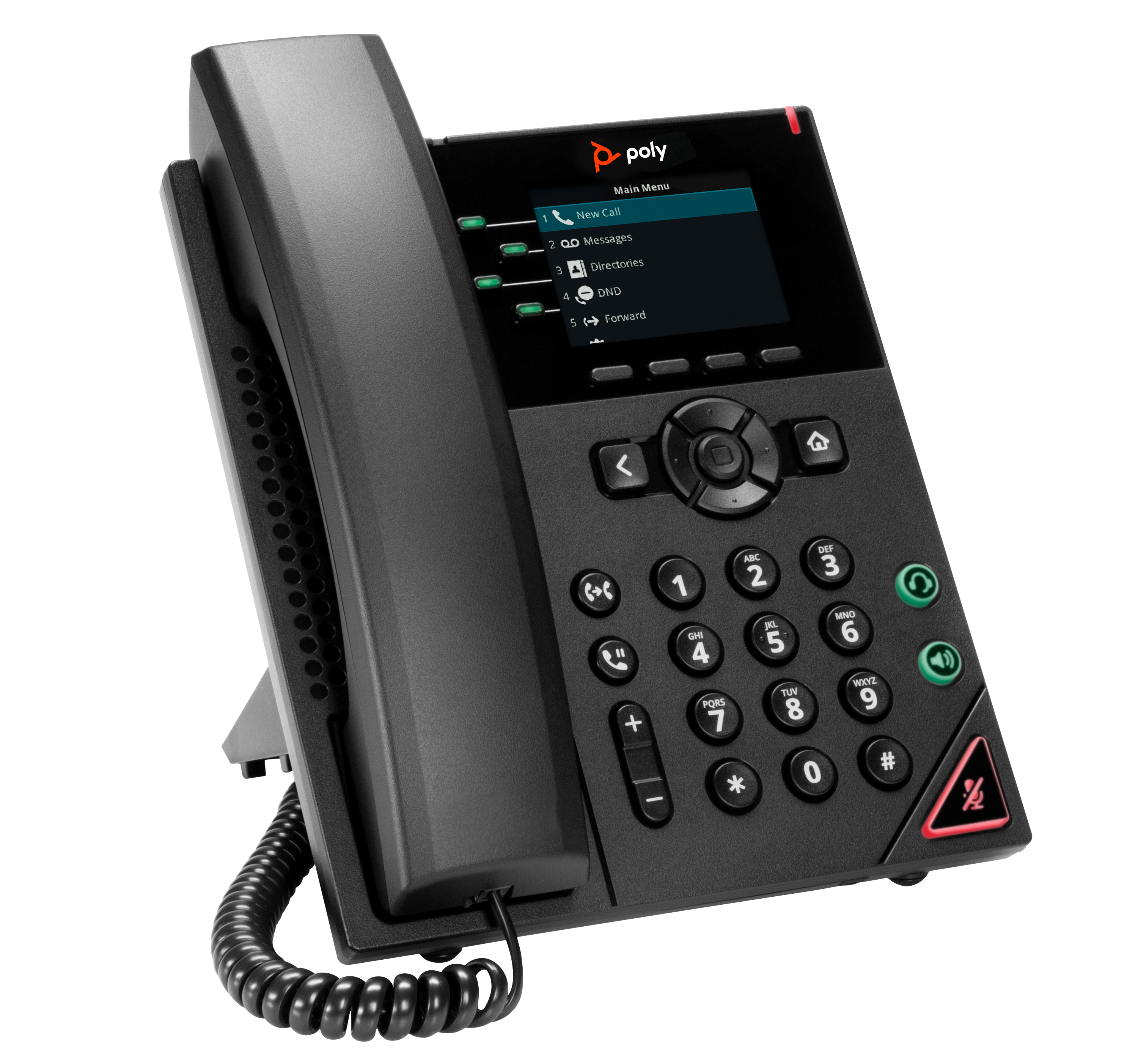 Poly HP VVX 250 - VoIP-Telefon - dreiweg Anruffunktion, Ansicht 4