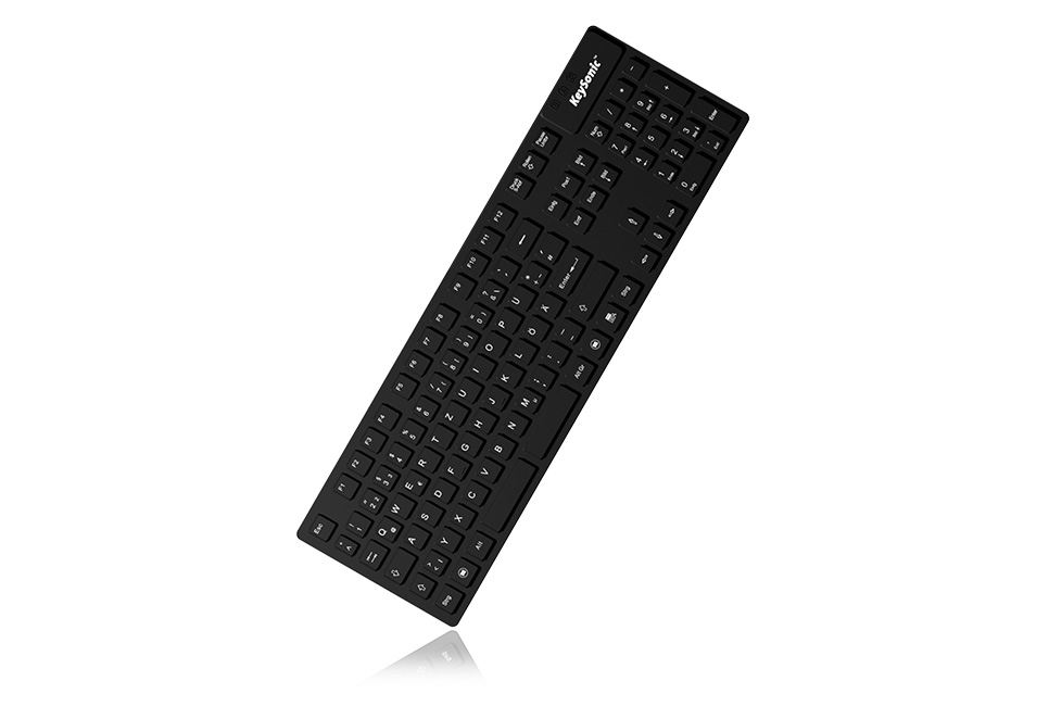 KeySonic KSK-8030 IN - Tastatur - USB - TL: Deutsch, QWERTZ, Ansicht 4