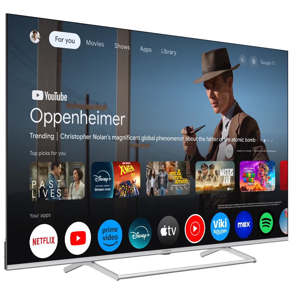 Strong SRT65UG8773C - 165,1 cm (65) - 3840 x 2160 Pixel - QLED - Smart-TV - WLAN - Metallisch - Silber - 165,1 cm - 65, Ansicht 2