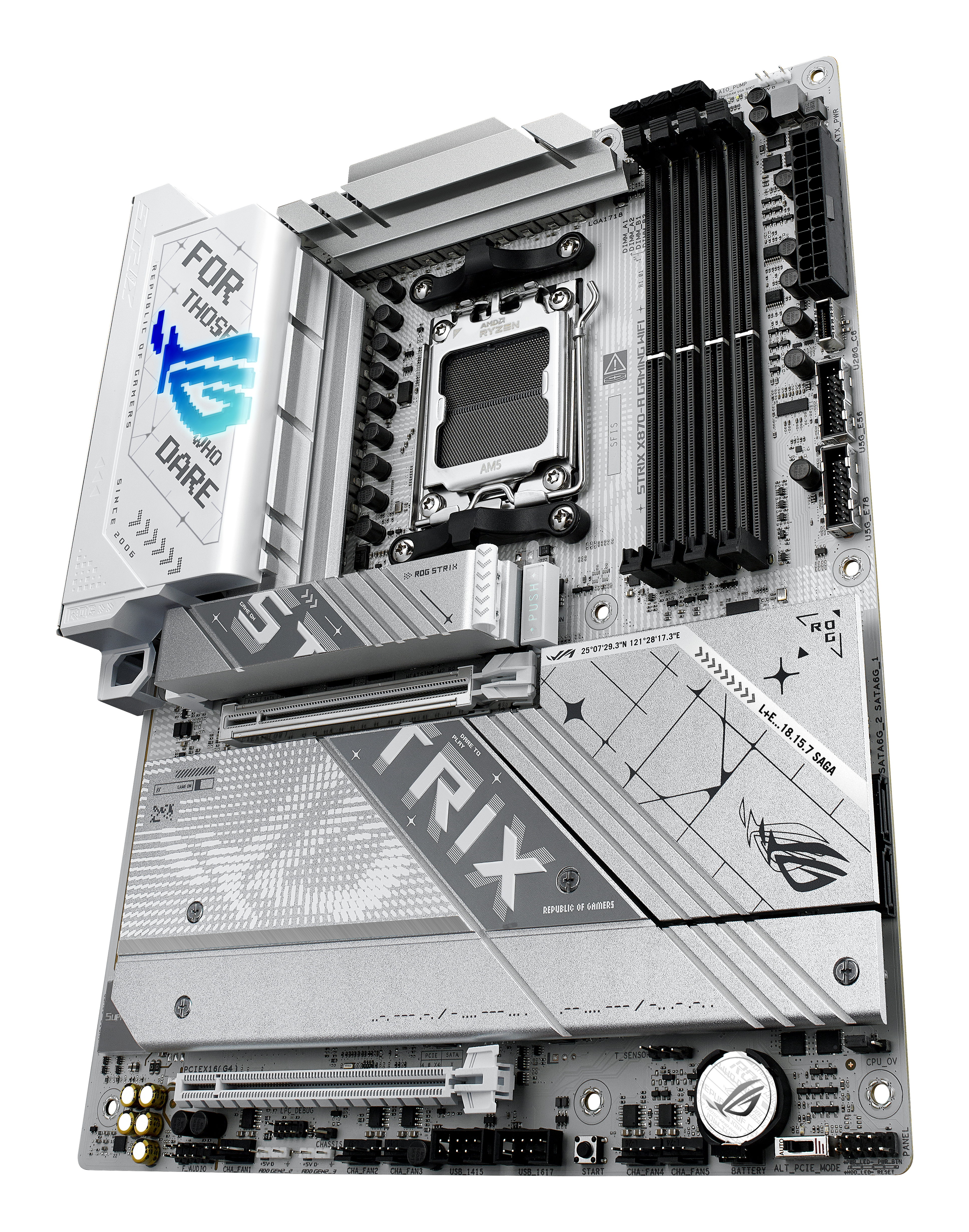 ASUS ROG STRIX X870-A GAMING WIFI - Motherboard - ATX - Socket AM5 - AMD X870 Chipsatz - USB4, USB 3.2 Gen 2, Ansicht 2