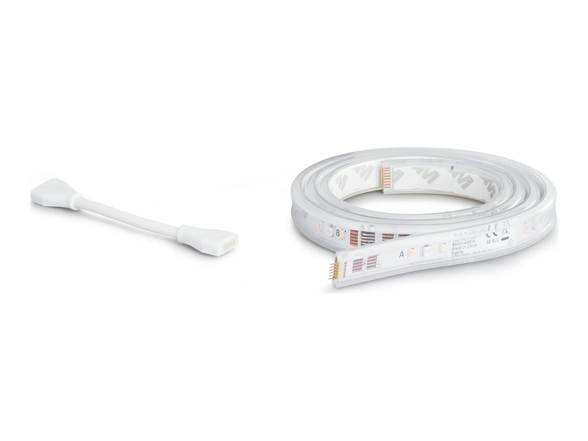 Philips Hue White and Color ambiance Lightstrip Plus Verlängerung V4 1 Meter - Intelligenter Leuchtstreifen, Ansicht 3