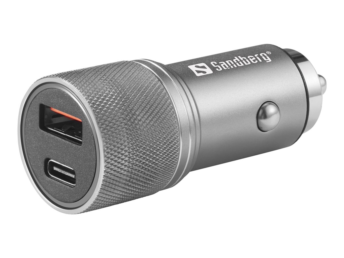 SANDBERG Car Charger 1xQC3.0+1xUSBC 48W, Ansicht 3