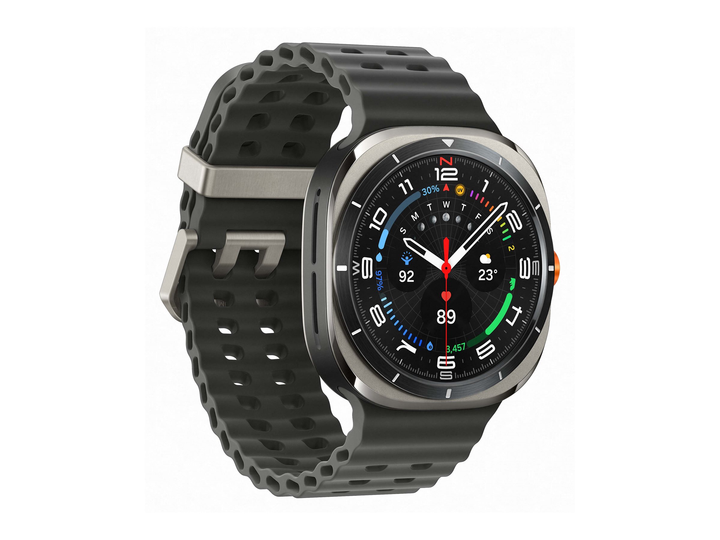 Samsung Galaxy Watch Ultra - 47 mm - Titansilber - intelligente Uhr mit Marineband - Dark Gray - S/M/L - Anzeige 3.73 cm, Ansicht 5
