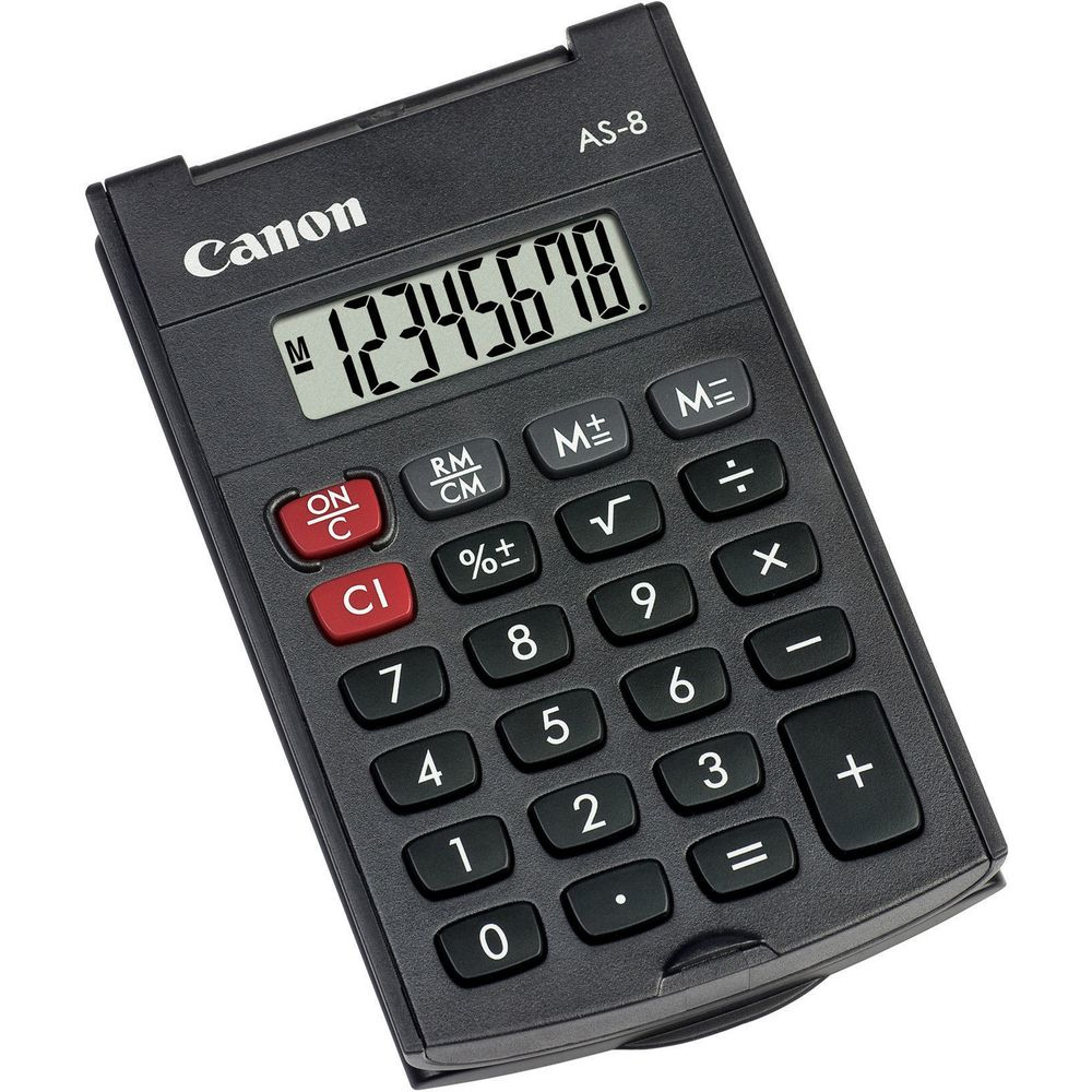 Canon AS-8 - Taschenrechner - 8 Stellen - Dunkelgrau, Ansicht 4