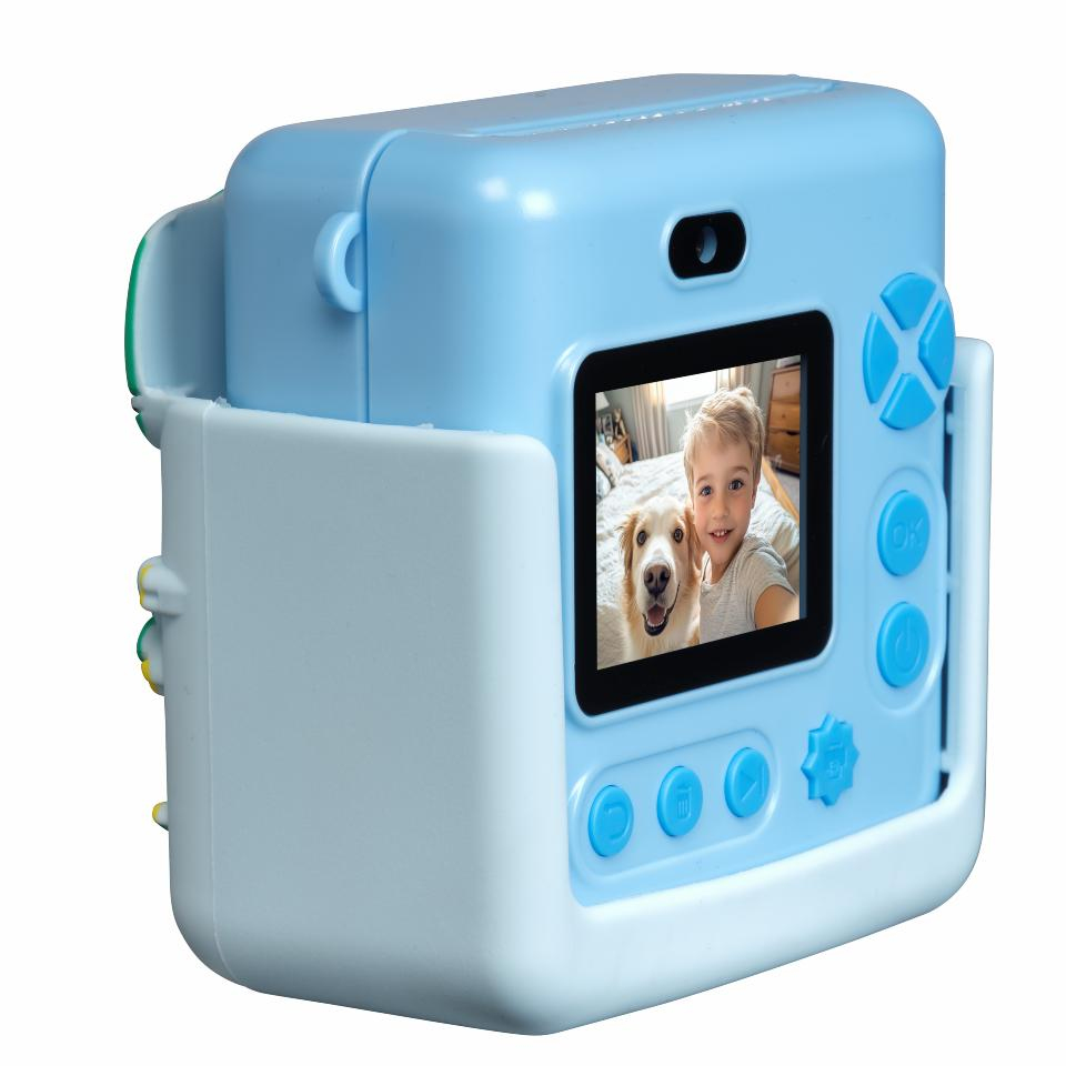 Inter Sales KPC-1363 Kinder Sofortbild-Kamera Dino blau - Digitalkamera - 5,08 cm, Ansicht 3