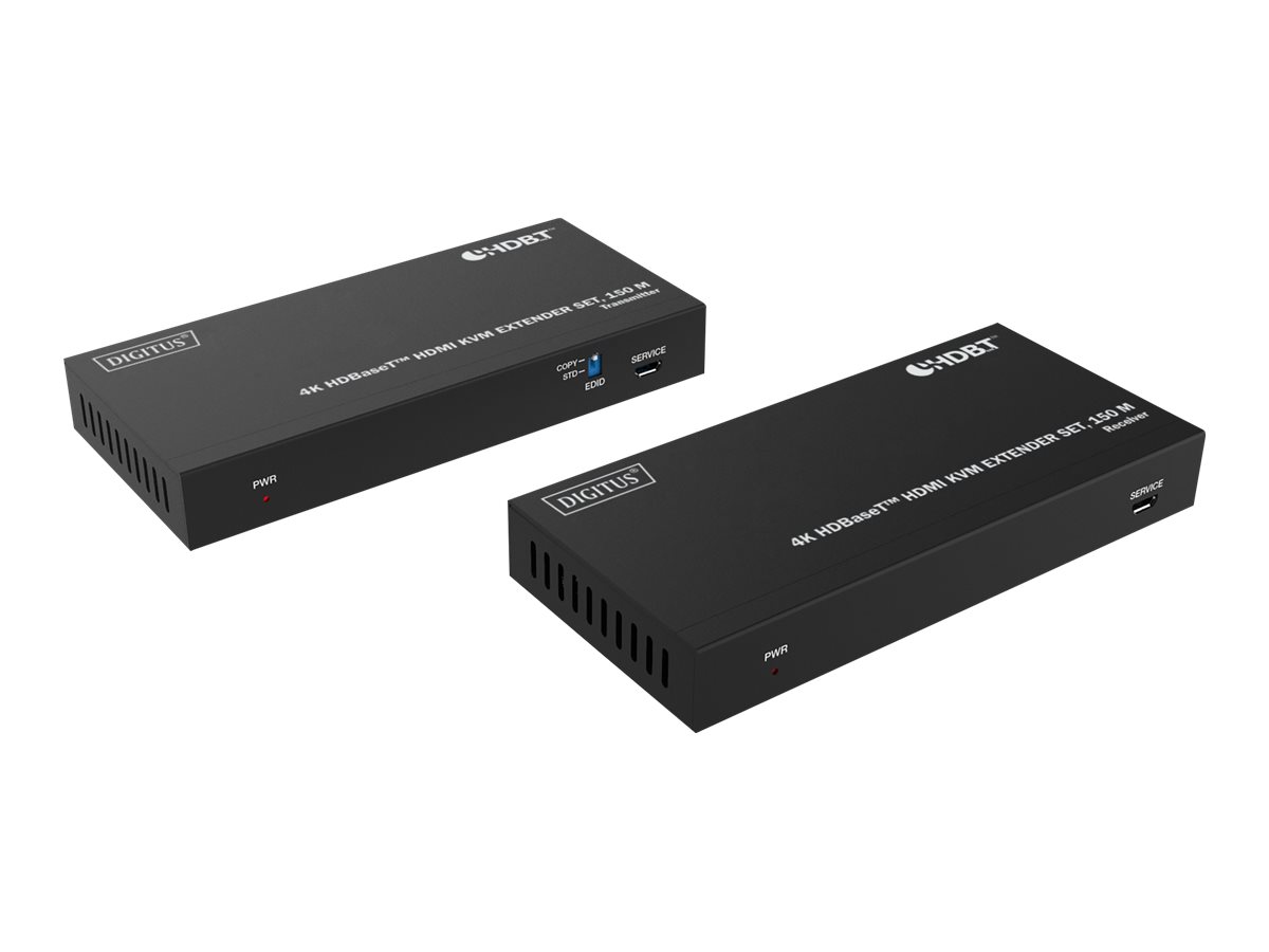 DIGITUS 4K HDBaseT HDMI KVM Extender Set 150 m