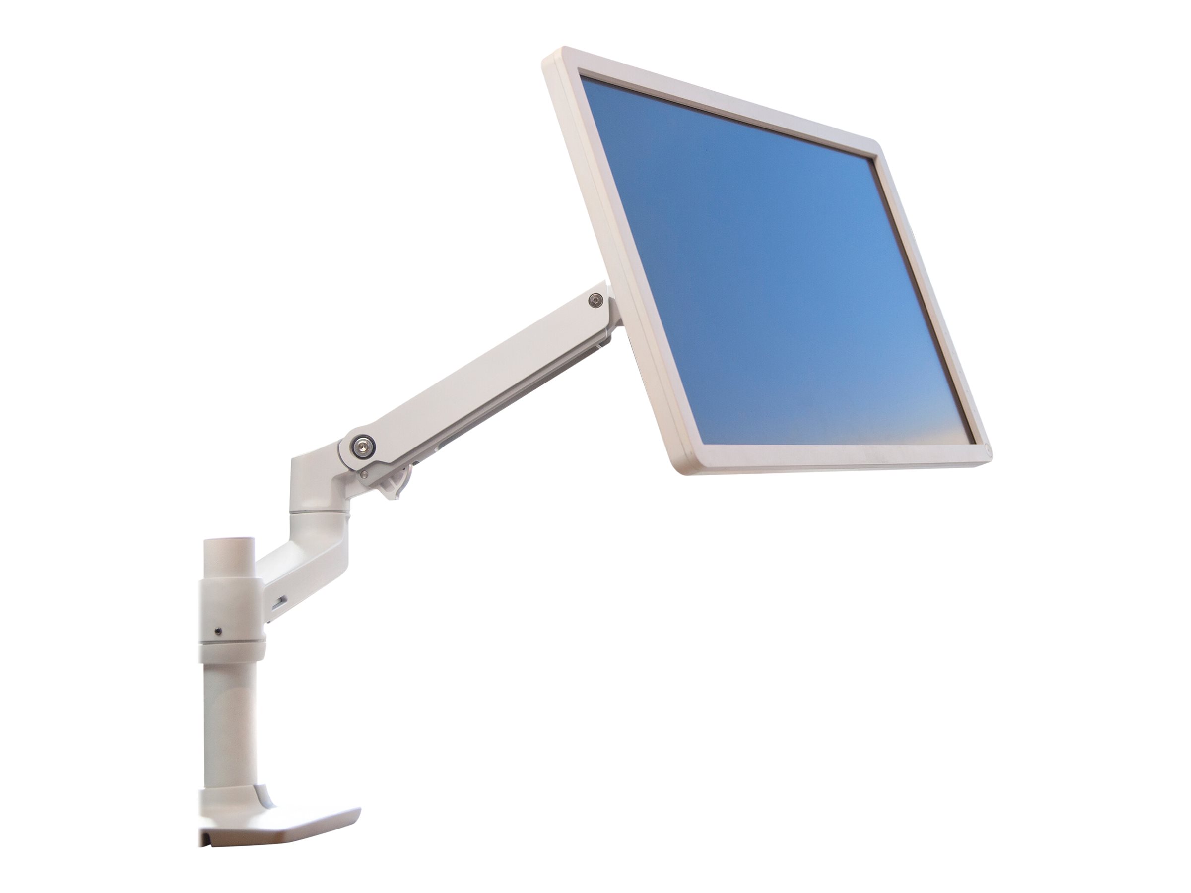 Ergotron LX - Befestigungskit (Gelenkarm Spannbefestigung für Tisch Stange Erweiterungshalterung) - für LCD-Display - Aluminium Stahl - weiß - Bildschirmgröße: bis zu 864 cm (bis zu 34 Zoll)