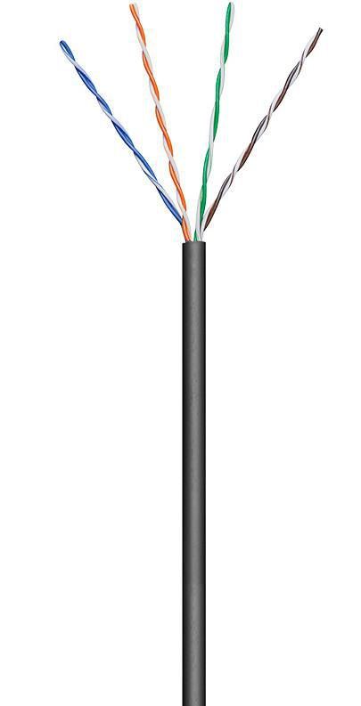 MicroConnect Bulkkabel - 100 m - UTP - CAT 5e - Schwarz, Ansicht 2