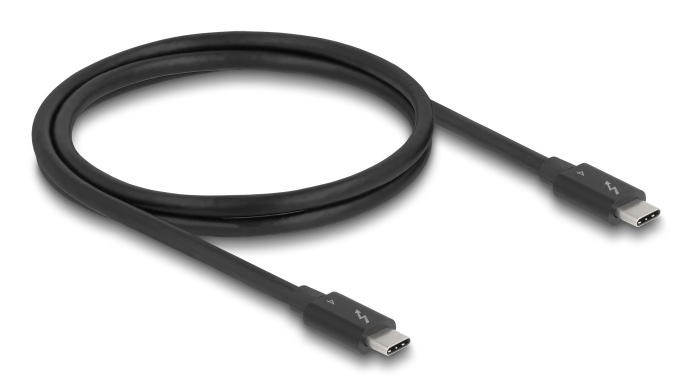 Delock Thunderbolt 4 Kabel 40 Gbps PD 3.1 schwarz 81249, Ansicht 3