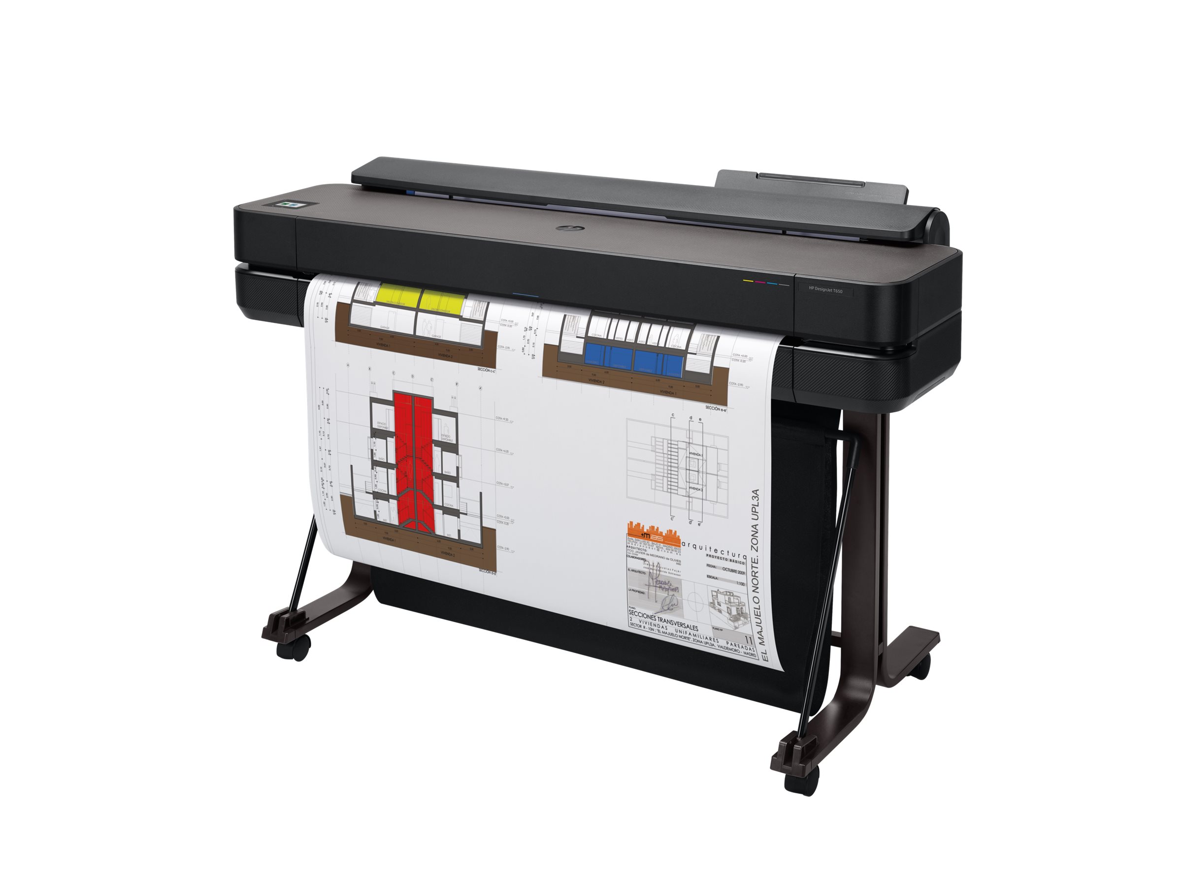 HP DesignJet T650 36" Großformatdrucker Tintenstrahl 2400 x 1200 dpi Schwarz, Grau