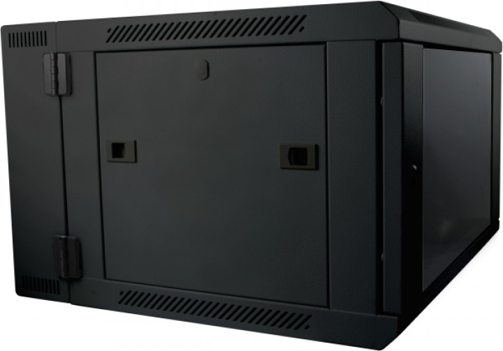 ALLNET SMB Series - Schrank Netzwerkschrank - geeignet für Wandmontage - Schwarz, RAL 9005 - 18U - 48.3 cm (19), Ansicht 2