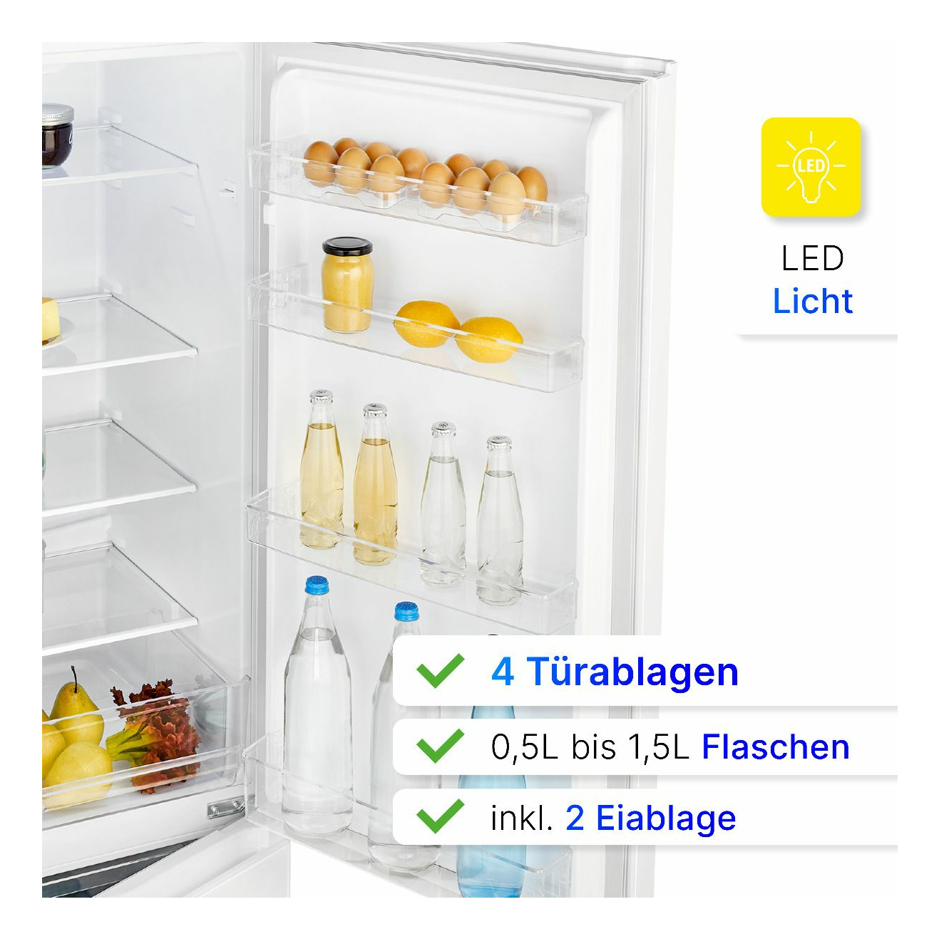 Bomann KG 184.1 - Kühl-/Gefrierschrank - Bottom-Freezer, Ansicht 4