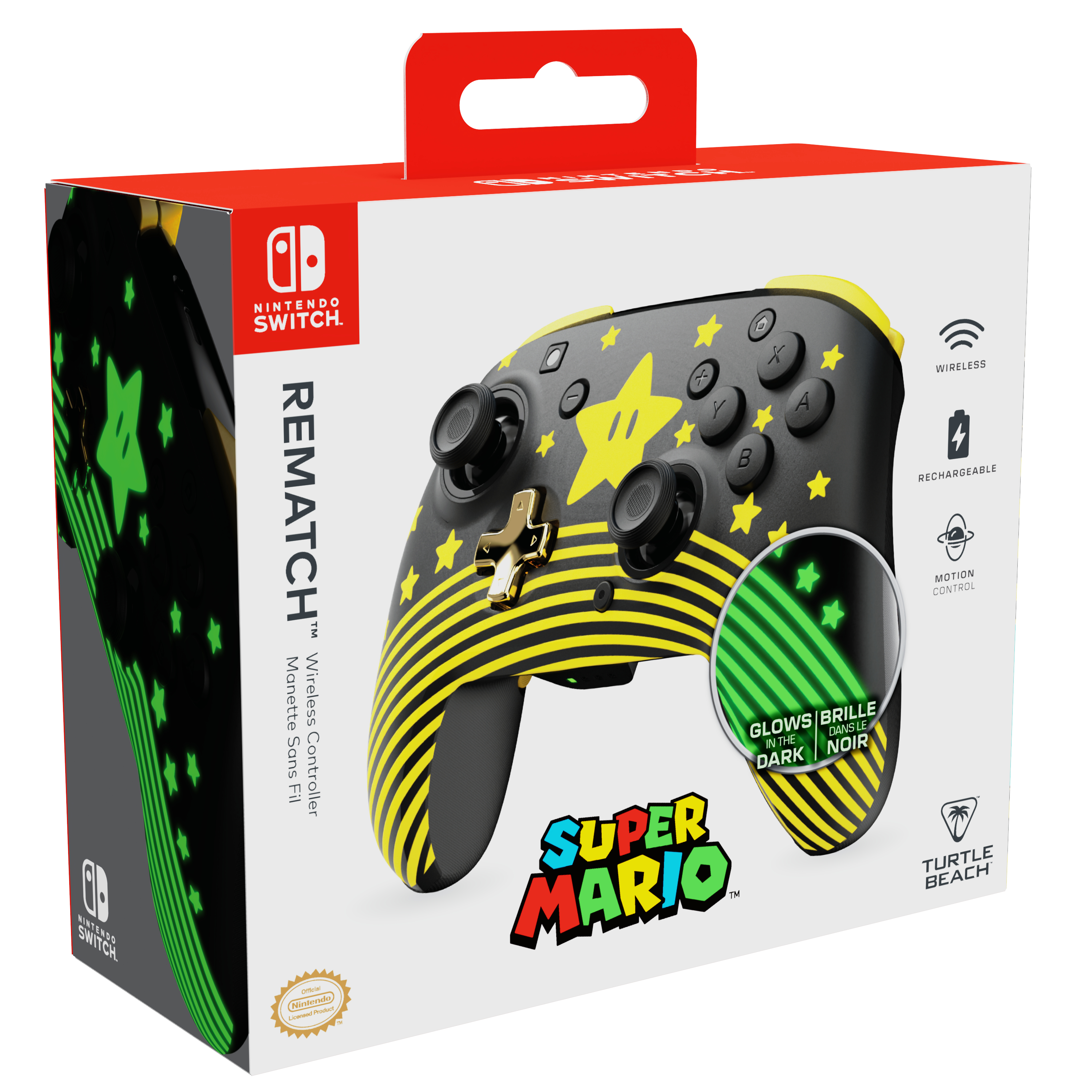 Turtle Beach Controller Rematch Wireless– Super Mario Star - Gamepad, Ansicht 2