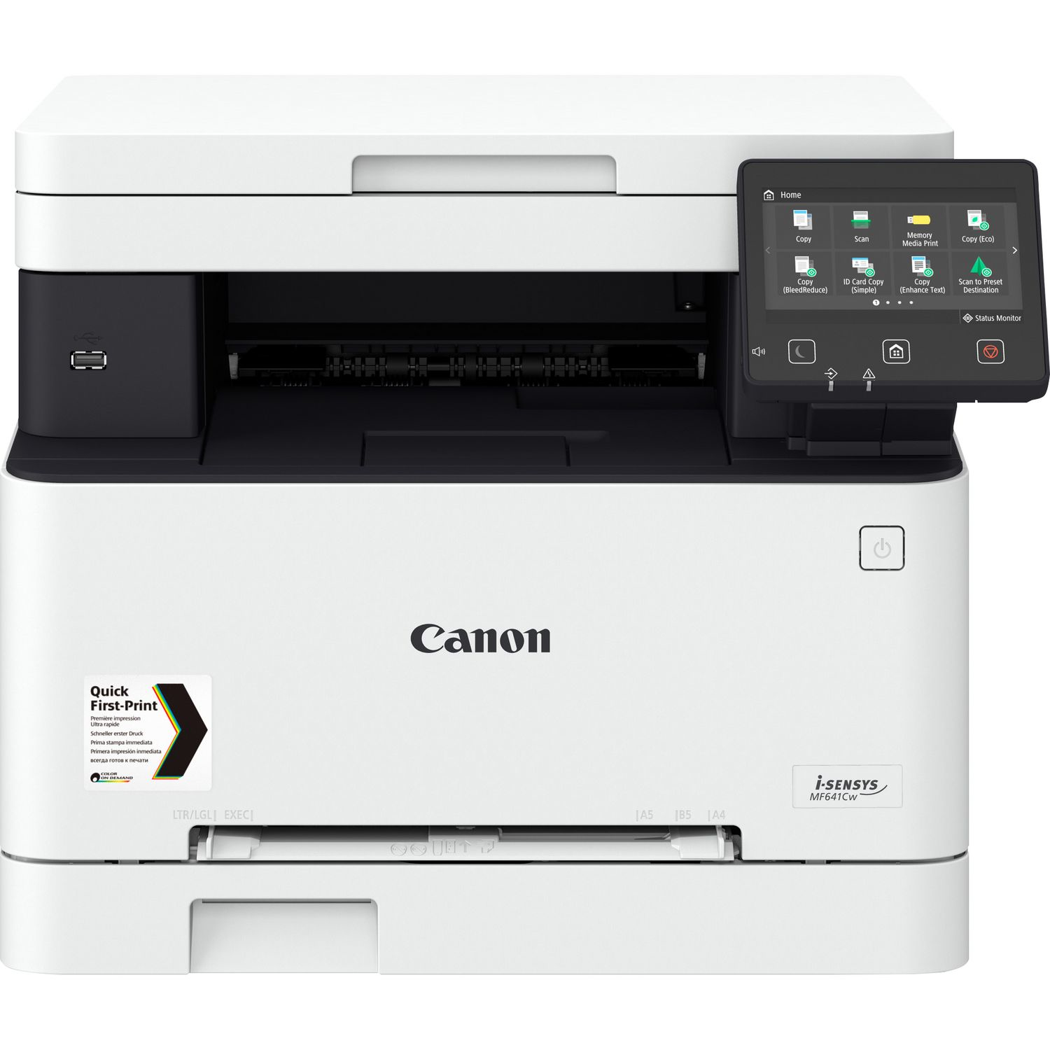 Canon i-SENSYS MF641Cw, Laser, Farbdruck, 1200 x 1200 DPI, Farbkopieren, A4, Schwarz, Weiß