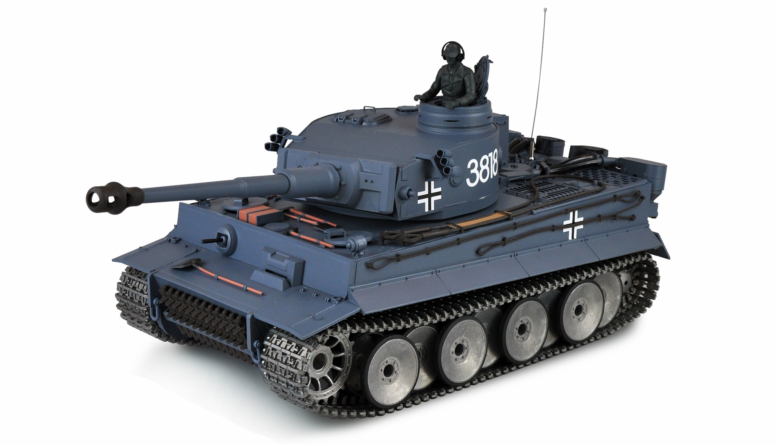 Vorschau: Amewi Tiger I - Funkgesteuerter (RC) Panzer - Elektromotor - 1:16 - Betriebsbereit (RTR) - Junge - 14 Jahr(e)