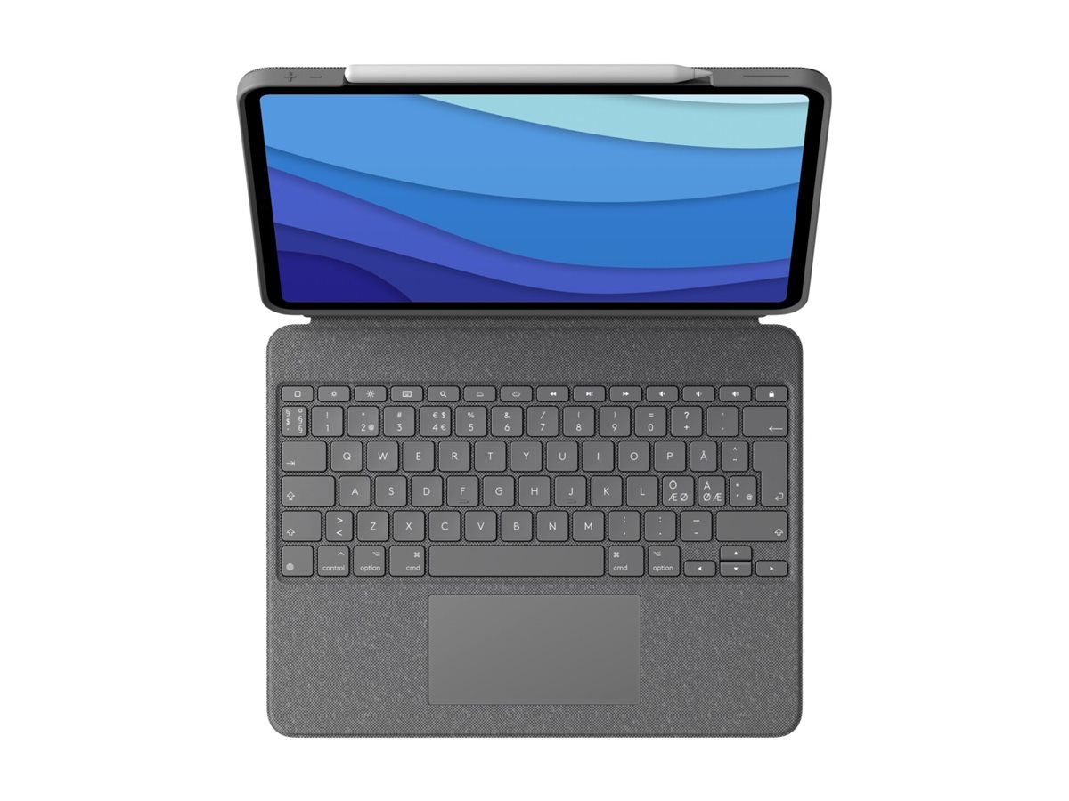 Logitech Combo Touch - Tastatur und Foliohülle für Apple 11 iPad Pro (M4) - TL: Nordisch, QWERTY, Ansicht 4