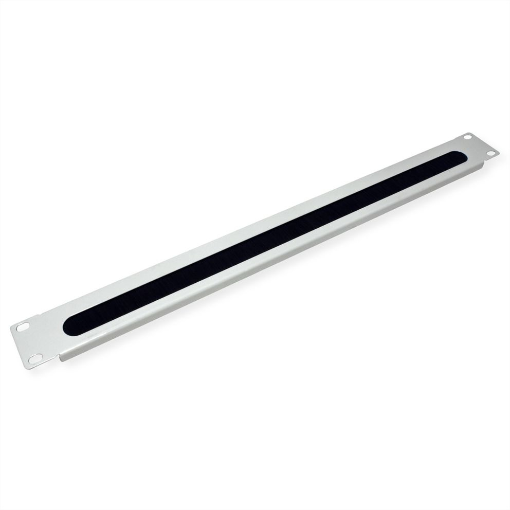 VALUE Rack-Blende mit Bürste für Kabeldurchführung - Hellgrau, RAL 7035 - 1U - 48.3 cm (19), Ansicht 3