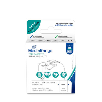 MEDIARANGE MRDY91221 - Weiß - Halb-permanent - Dymo LetraTAG LT-100H - LT-100T - 4 m - 1,2 cm - 1 Stück(e), Ansicht 3