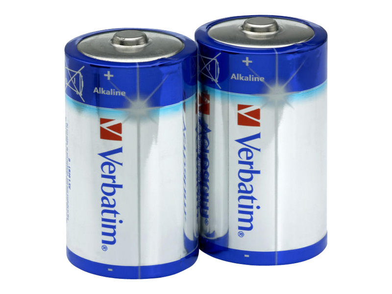 Verbatim Alkaline-Batterien D/LR20 - 2 Pack