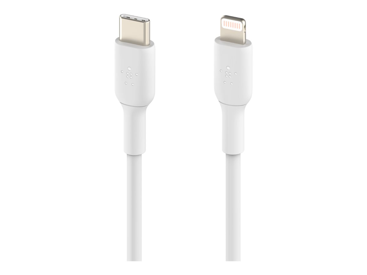 Belkin BOOST CHARGE - Lightning-Kabel - 24 pin USB-C männlich zu Lightning männlich - 2 m - weiß, Ansicht 3